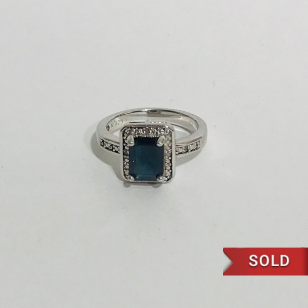 ❌SOLD❌ Lab Created Sapphire & Diamonds